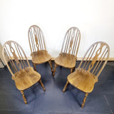 Set of Four Antique Style Colonial Windsor Style Chairs