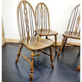 Set of Four Antique Style Colonial Windsor Style Chairs