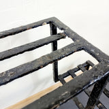 Black Painted Cast-Iron Two Tier Victorian Pot Stand