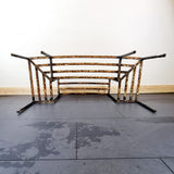 Black Painted Cast-Iron Two Tier Victorian Pot Stand