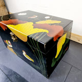 Japanese Handpainted Trunk with pond life