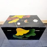 Japanese Handpainted Trunk with pond life