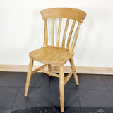 Set of Four elm farmhouse chairs all have signs of being used with the odd marks on each chair. All four chairs are strong and sturdy ready to be used straight away. They could do with a little tlc but are great chairs.  Measures: Height 86.5cm, Width 52cm, Depth 51cm, seat height 47.5cm.