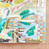 1975 mixed media by Howard. An eye catching 1970s mixed media painting on board, which is then fixed to a hessian cover wooden board to a grey frame. Signed lower left corner Howard 75. Howard has used different materials as well as painting this unique piece of artwork.   Measures: Height 56.3cm, Width 55.8cm, Depth 5cm