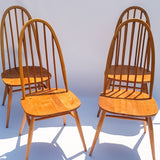 Set of Four Ercol Quaker 365 Windsor Chairs