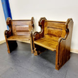 Pair of Church Pew Alter Chairs
