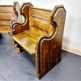 Pair of Church Pew Alter Chairs