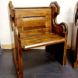 Pair of Church Pew Alter Chairs