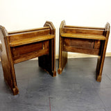 Pair of Church Pew Alter Chairs