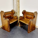 Pair of Church Pew Alter Chairs