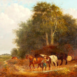 19th Century Oil On Canvas In Ornate Gilt Frame - Attrells