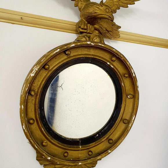 19th Century Gilt Framed Eagle Mirror - Attrells