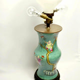 19th century Chinese vase converted to a lamp - Attrells