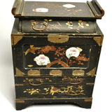 19th Century Japanese black lacquered Travelers Desk - Attrells