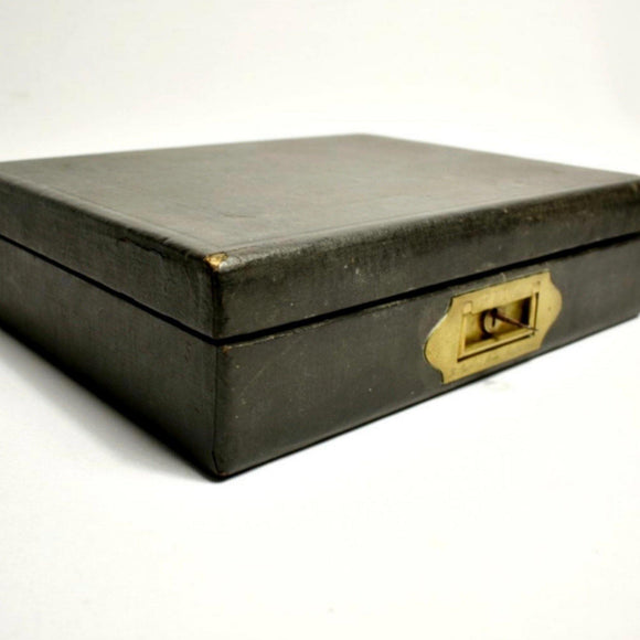 19th Century Leather Campaign Desk Companion - Attrells
