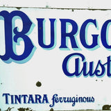 Rare Late Victorian Enamel Burgoyne's Australian Wine Sign Extremely Large - Attrells