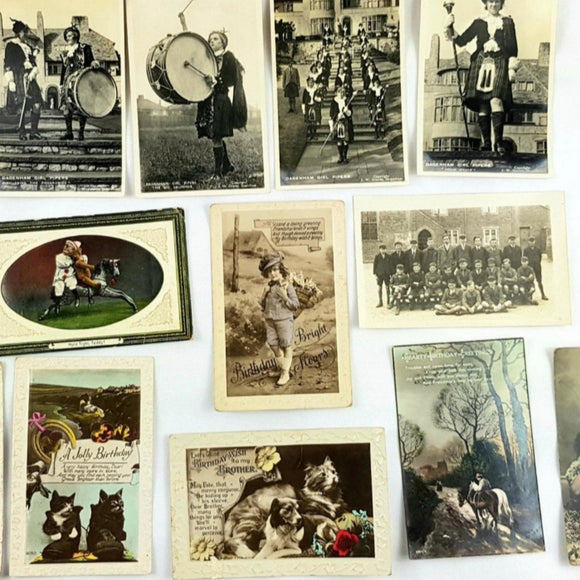 Early 20th Century Photographic Postcards Some Embossed - Attrells
