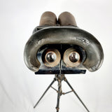 WWII German Beh OX D.F. Anti Flak Binoculars on Stand