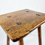 18th Century Elm Milking Stool