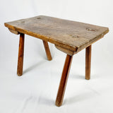 19th Century Elm Plank Milking Stool