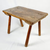 19th Century Elm Plank Milking Stool