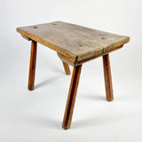 19th Century Elm Plank Milking Stool