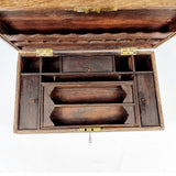 19th Century Anglo Indian Teak Writing Box