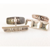 Pair of Silver Three Squares David Andersen Cufflinks