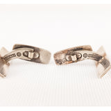 Pair of Silver Three Squares David Andersen Cufflinks