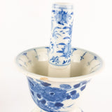 A Pair of 19th Century Blue and White Chinese Incense Burners