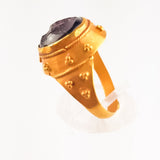Antique Roman Style Grand Tour Gold Intaglio Ring
