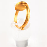 Antique Grand Tour Roman Style Gold  Intaglio Seal Ring