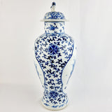 19th Century Chinese Blue and White Bulbous Vase