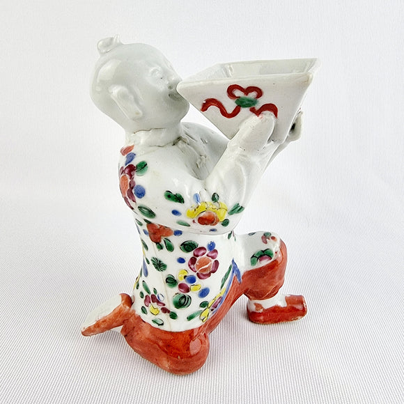 19th Century Chinese Boy Cantonese Incense Burner