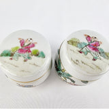 Pair of 20th Century Cantonese Famille Rose Chinese Pots