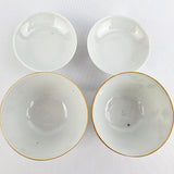Pair of Cantonese Chinese Rice Bowls with a Plate
