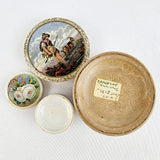 Two Prattware Pots with Lids The Faithful Shepard