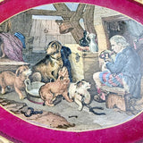 Prattware Tazza Depicting Highland Music, Sir Edwin Landseer R.A.