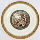 Antique F&R Pratt and co. No.123  Redbull Inn Plate