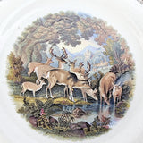 Prattware Plate No.123 Deer Drinking From the Stream
