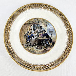 Prattware Plate by F&R Pratt and Co. No.123. The Battle of the Nile
