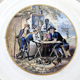 Prattware Plate by F&R Pratt and Co. No.123. The Battle of the Nile