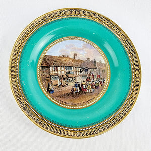 Shakespeares house Henley St Stratford on Avon Prattware Plate