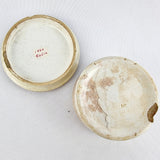 Prattware 19th Century Pot with Lid Titled A Pair
