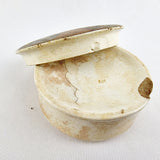 Prattware 19th Century Pot with Lid Titled A Pair