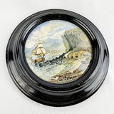The Chin Chew River Prattware Pot Lid