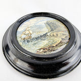 The Chin Chew River Prattware Pot Lid