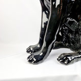 Large 20th Century Ceramic Black Panther