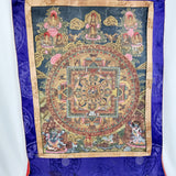 Antique Thangka Tibetan Buddhist Painting on Silk