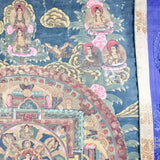 Antique Thangka Tibetan Buddhist Painting on Silk